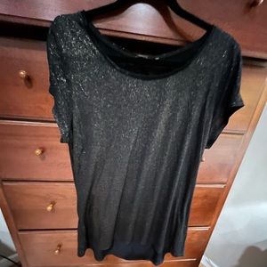 Nic and Zoe XL sparkle black top NWOT